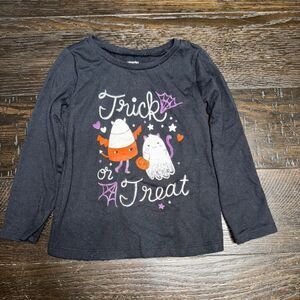 2t carters trick or treat black long sleeve T-shirt